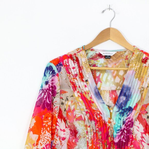 *Northern Reflections Light Floral Print Blouse - Picture 4 of 8
